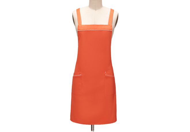 双肩交叉带围裙（可定制公司LOGO印刷或刺绣）款号：HBJS 188