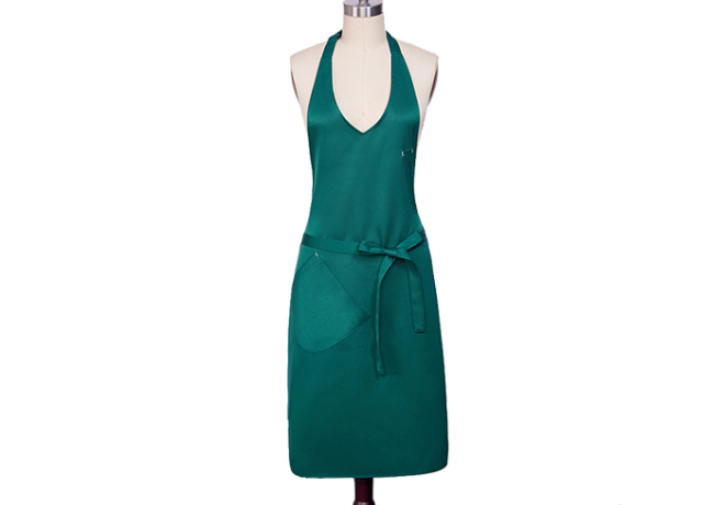 女款挂脖可调节围裙（可定制公司LOGO印刷或刺绣）款号：HBJS 598女款