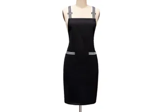 双肩X带围裙（可定制公司LOGO印刷或刺绣）款号：HBJS 698